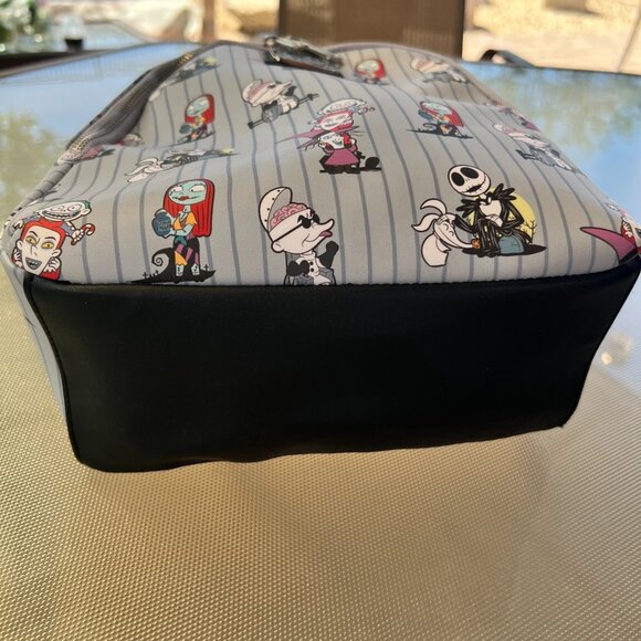 Loungefly‎ Disney Nightmare Before Christmas Chibi Characters Grey Mini Backpack main image 5